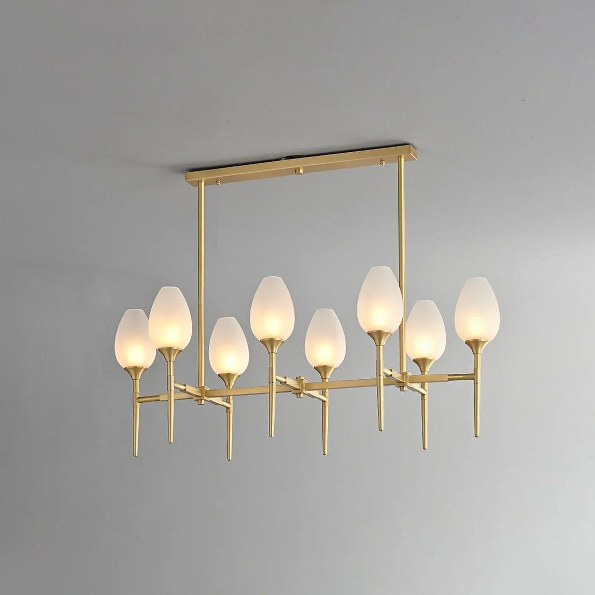 Feyran American All-Copper Bud Glass Chandelier