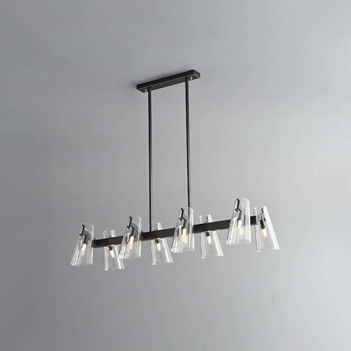 Feyran Modern All-Copper Acrylic Chandelier for Dining Room