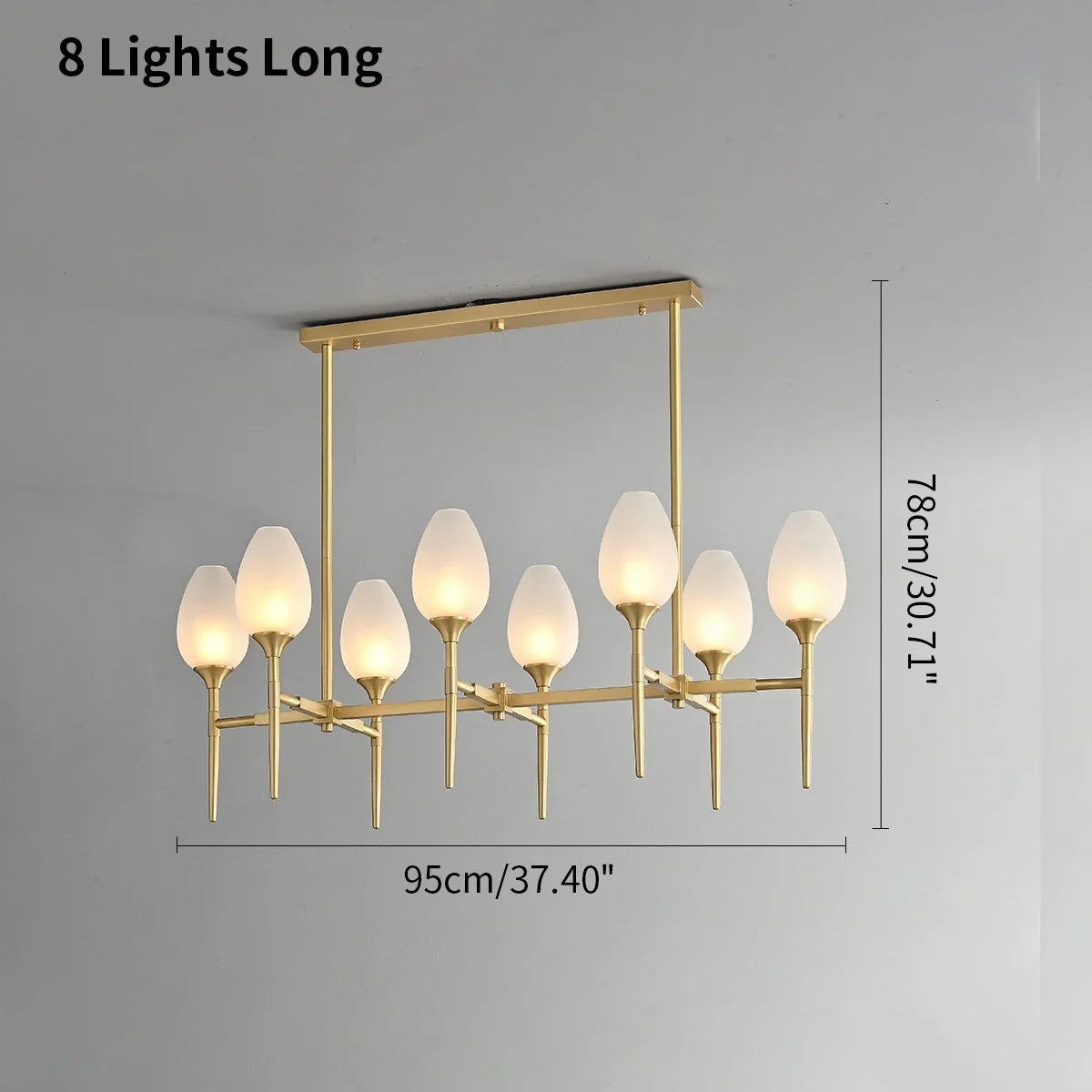 Feyran American All-Copper Bud Glass Chandelier