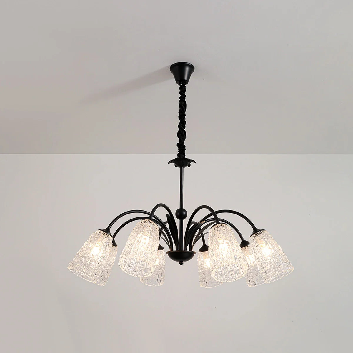 Feyran American Retro Iron Glass Chandelier