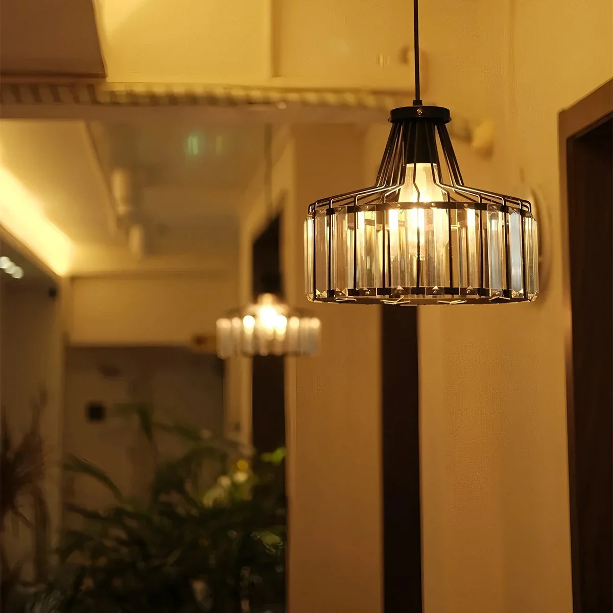 Feyran Modern Iron Art Glass Pendant Lamp for Kitchen