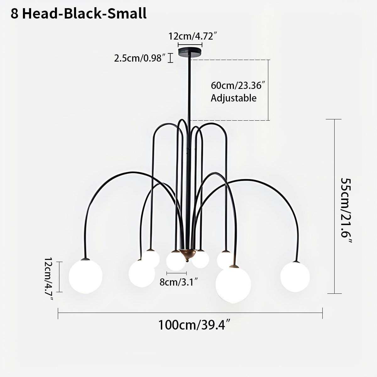 Feyran Avi Double Layer Glass Chandelier