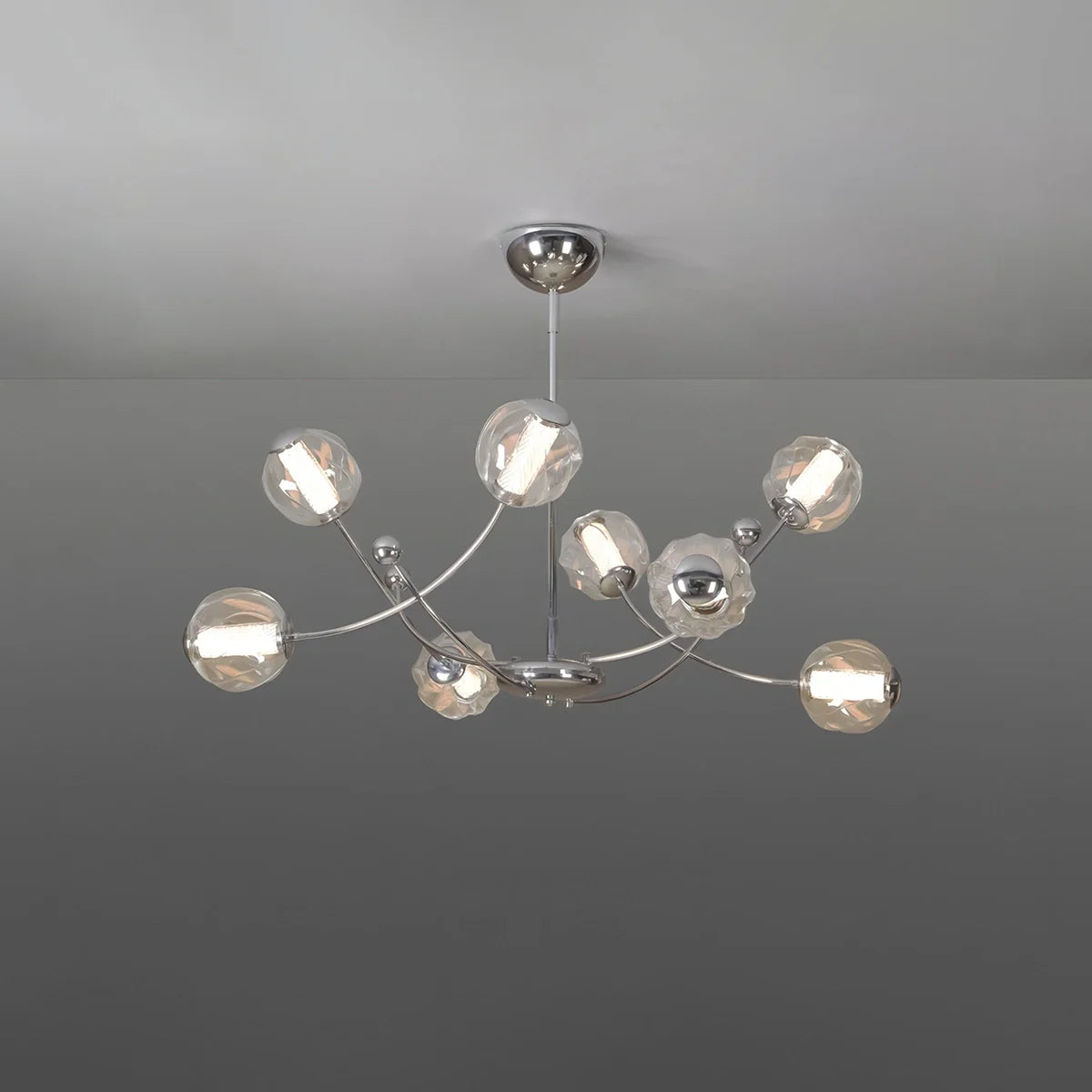 Feyran French Minimalist Glass Ball Chandelier