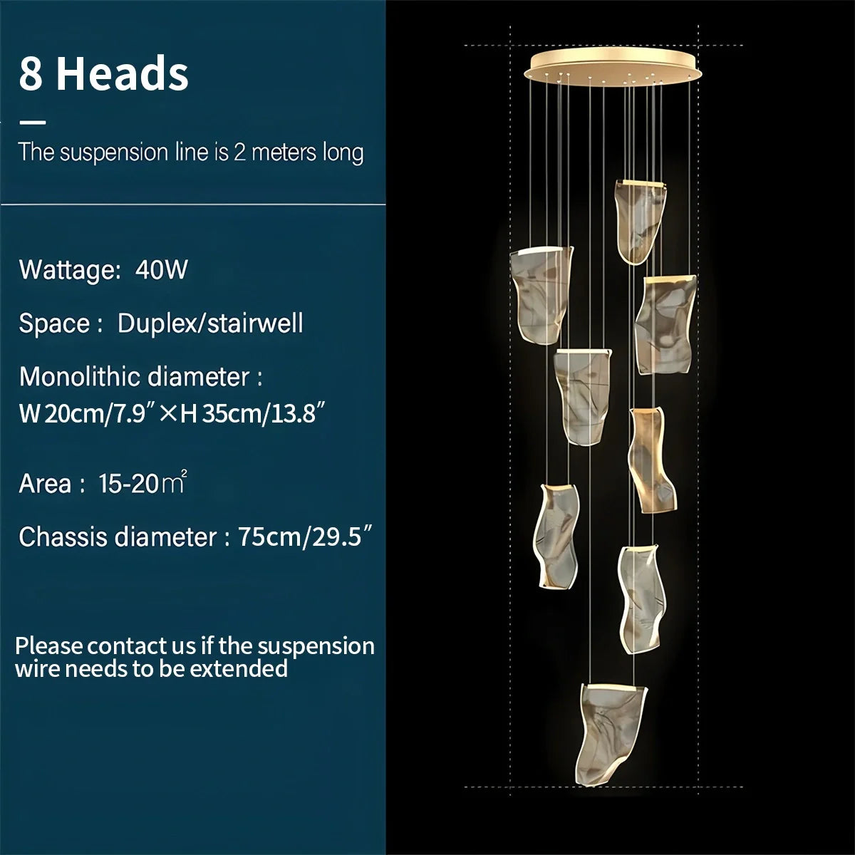 Feyran Light Luxury Art Large Chandelier