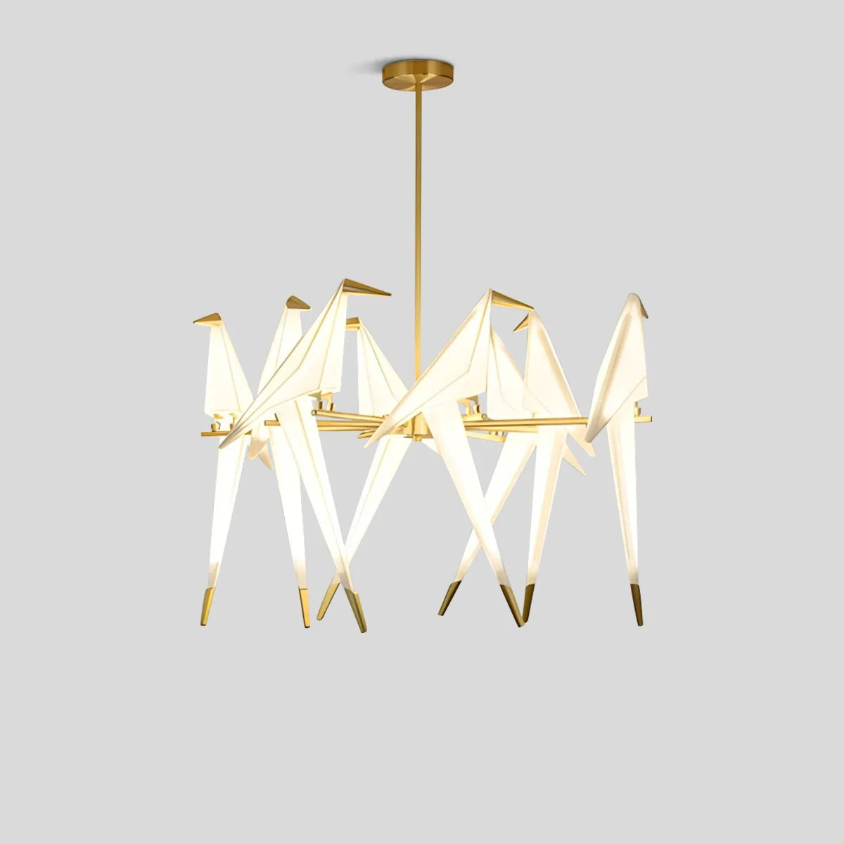 Feyran Paper Crane Bird Chandelier for Dining Room