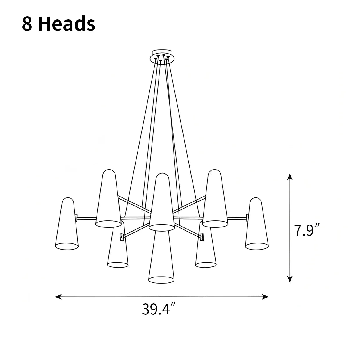 Feyran Montfaucon Chandelier for Living Room