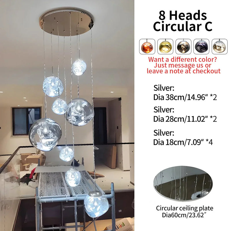 Feyran Large Lava Chandelier Customization