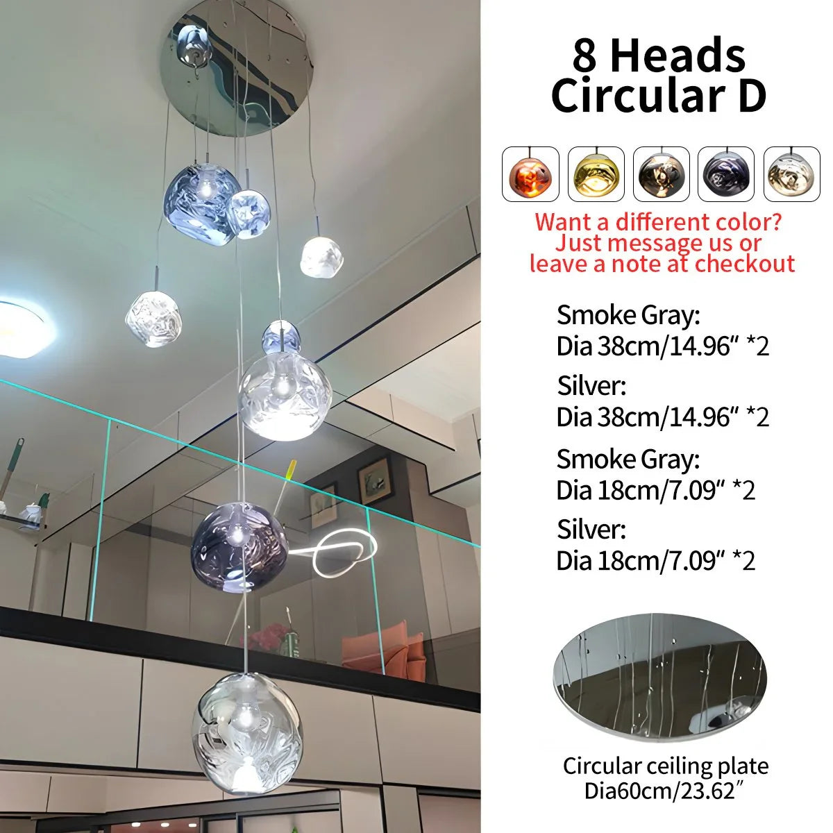 Feyran Large Lava Chandelier Customization