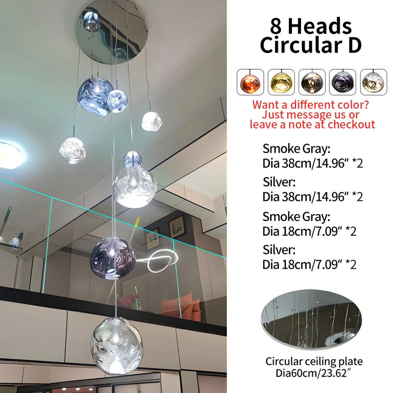 Feyran Large Lava Chandelier Customization