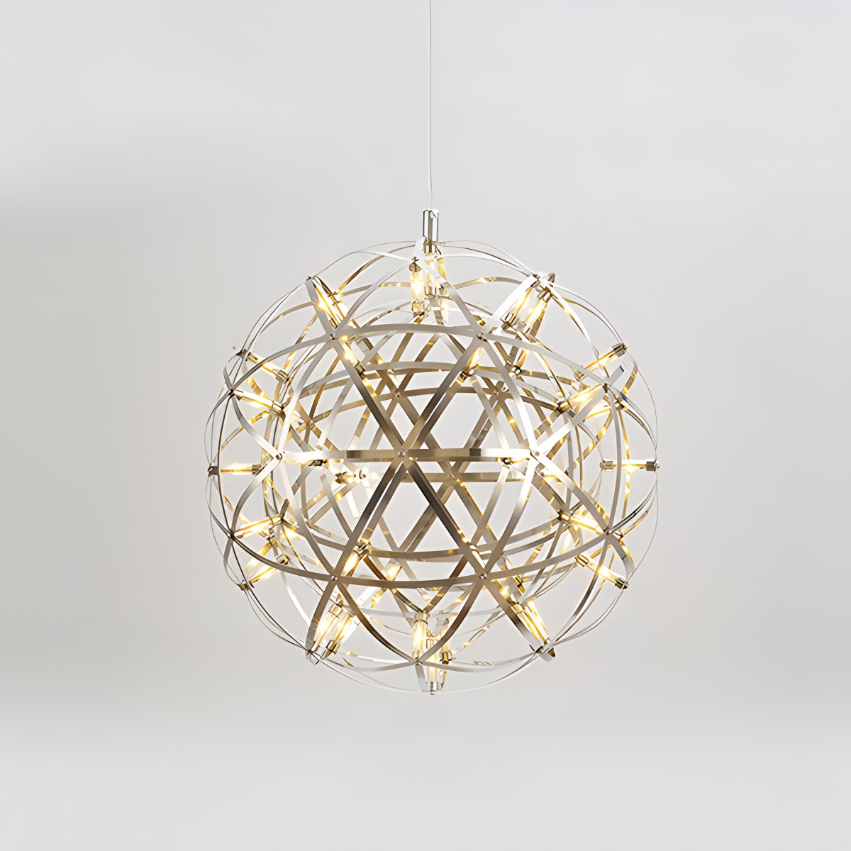 Feyran Silver Fire Ball Pendant Light for Dining Room