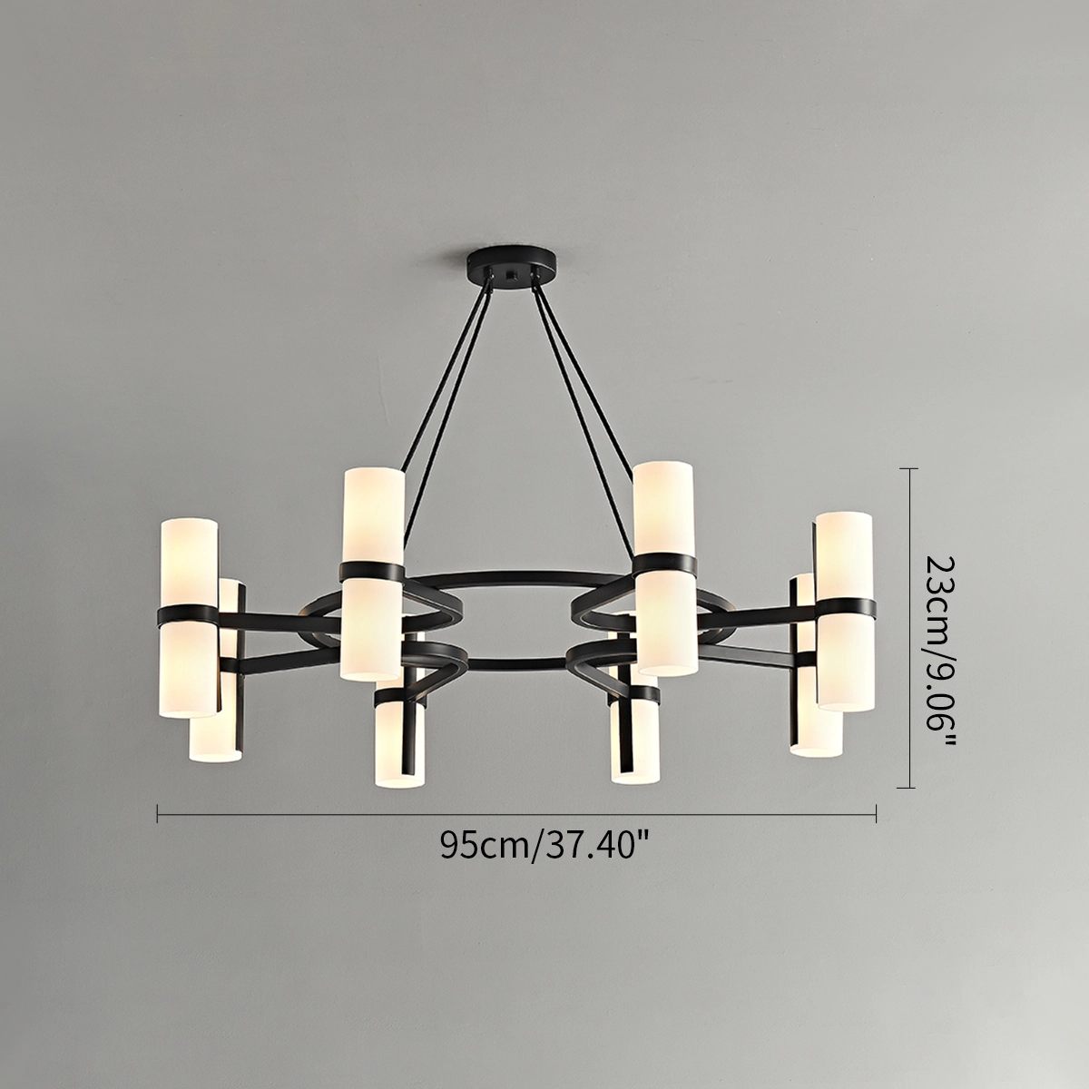 Feyran Nordic Creative Multi-Headed Round Chandelier