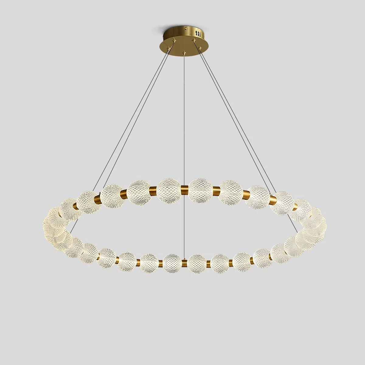 Feyran Modern Ring Pearl Chandelier for Living Room