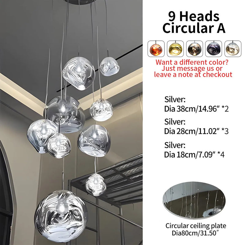 Feyran Large Lava Chandelier Customization