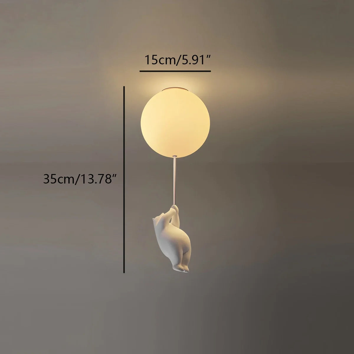 Feyran Modern Cartoon Balloon Bear Ceiling Light