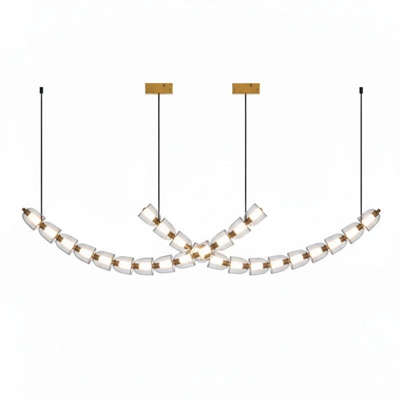 Gabriel Gold Crystal Chandelier