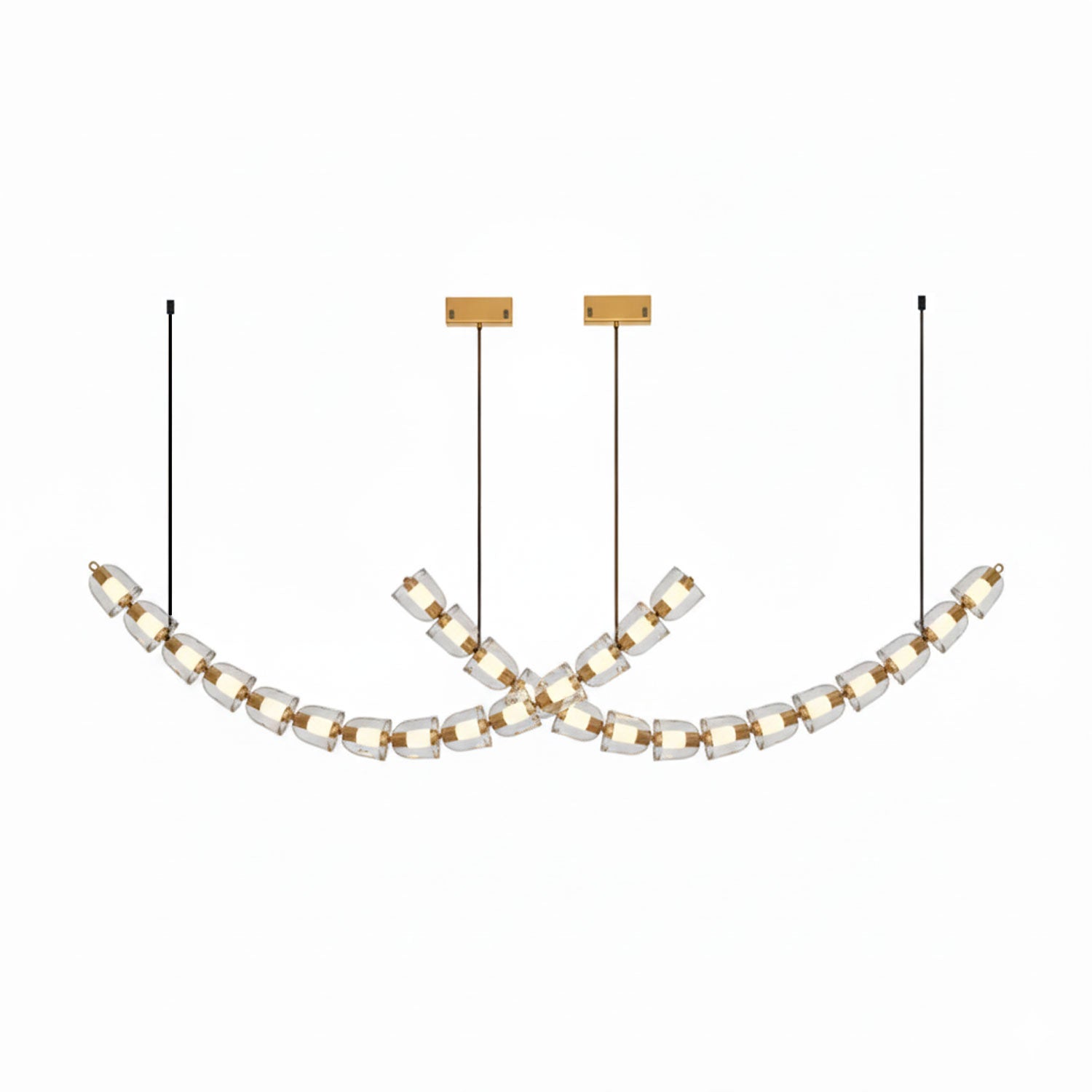 Gabriel Gold Crystal Chandelier