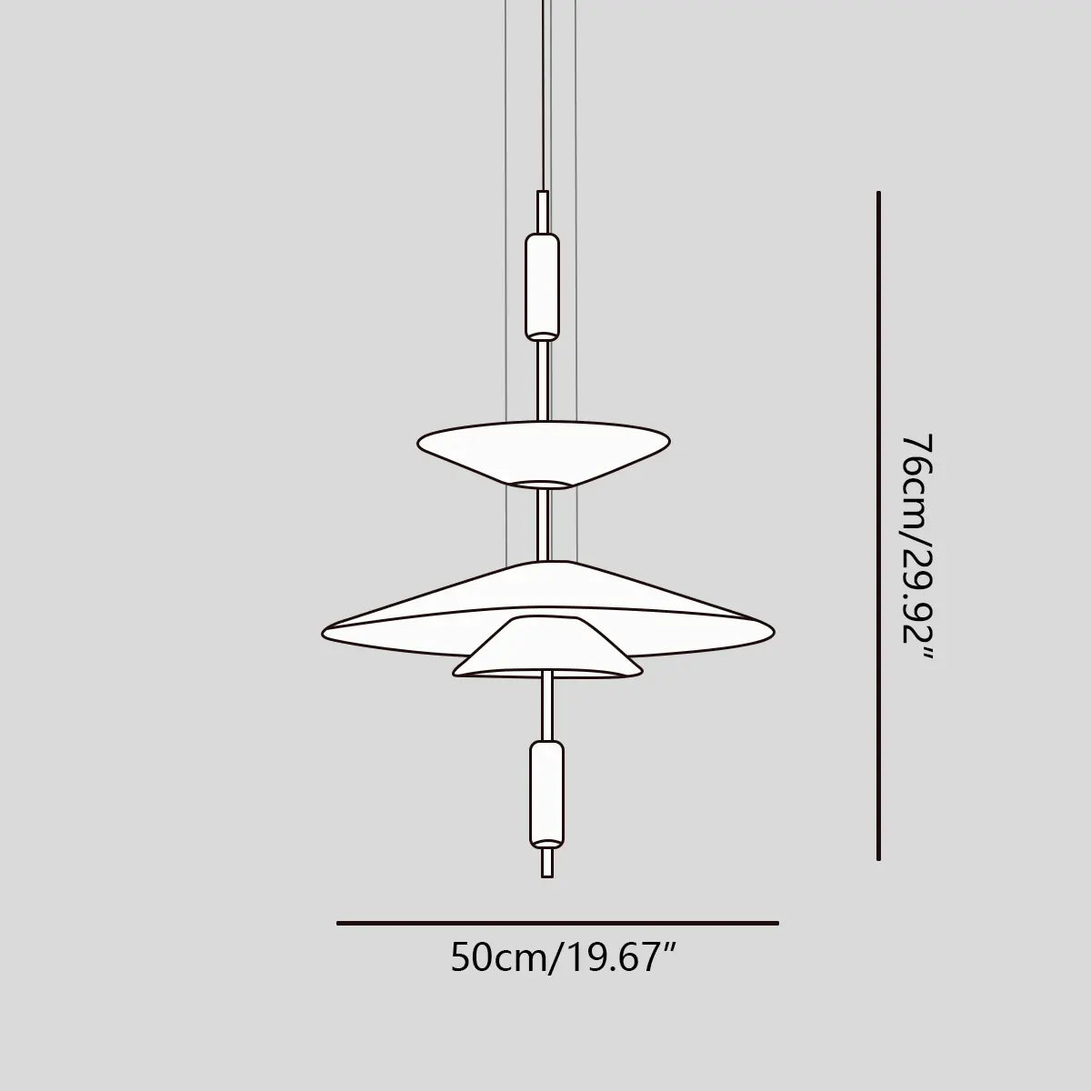 Feyran Layered Disc Pendant Light for Dining Room