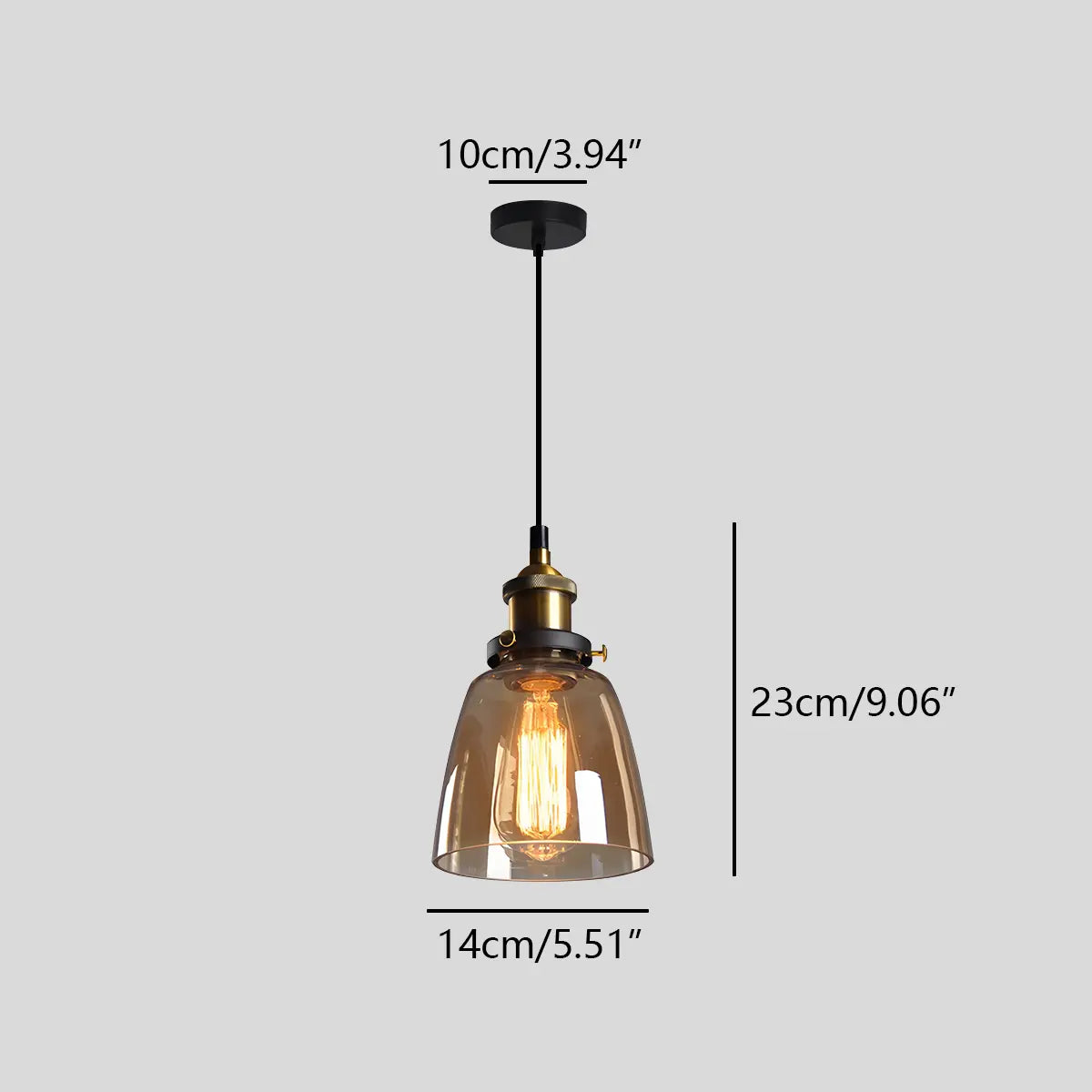Feyran Mabel Glass Pendant Light for Kitchen Island