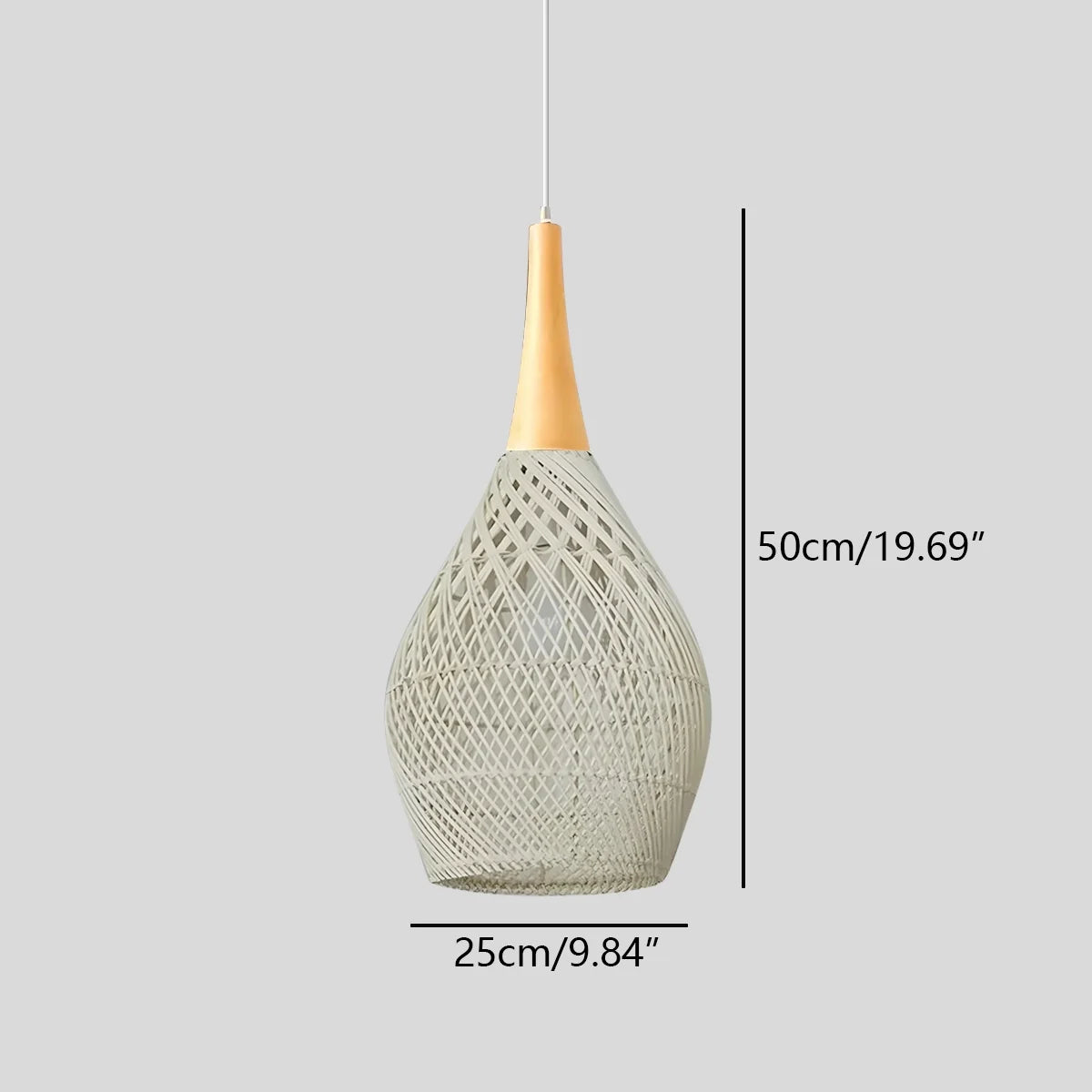 Feyran Rattan Lantern Pendant Light for Dining Room