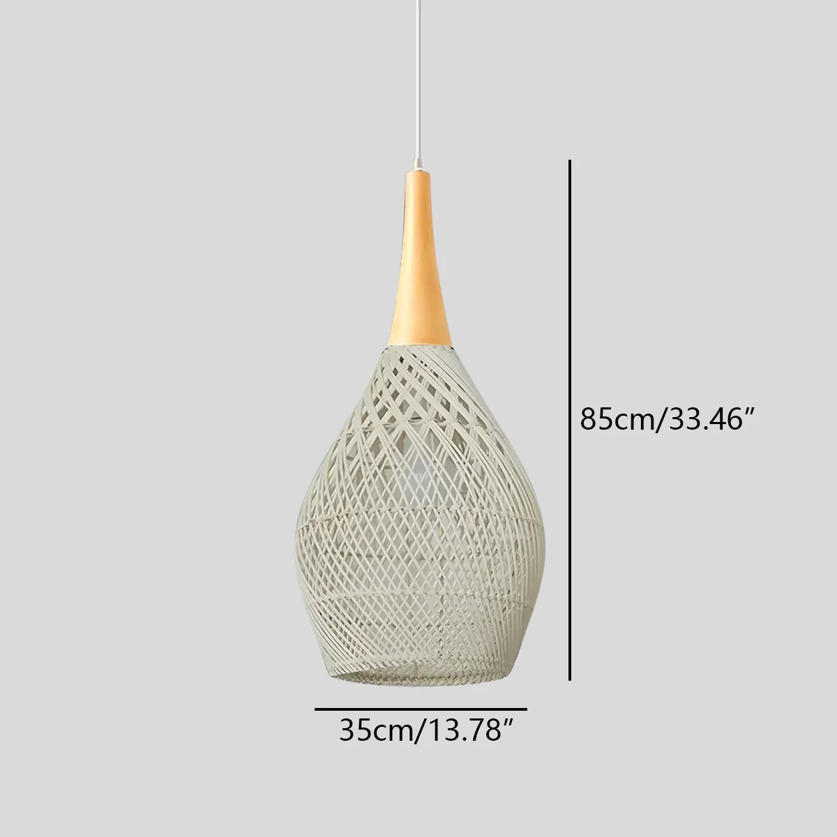 Feyran Rattan Lantern Pendant Light for Dining Room