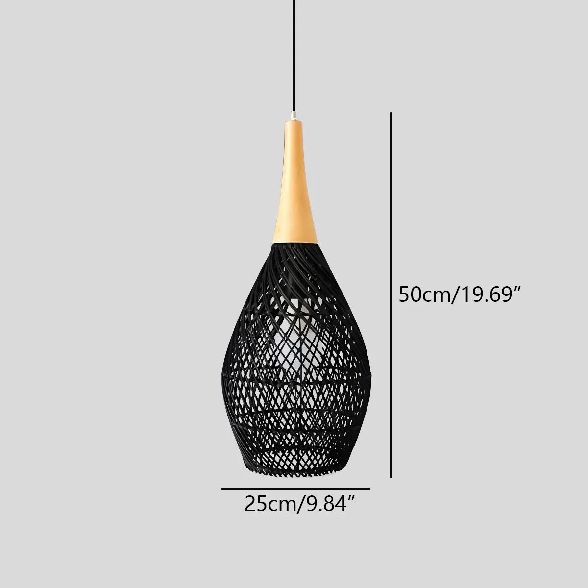 Feyran Rattan Lantern Pendant Light for Dining Room