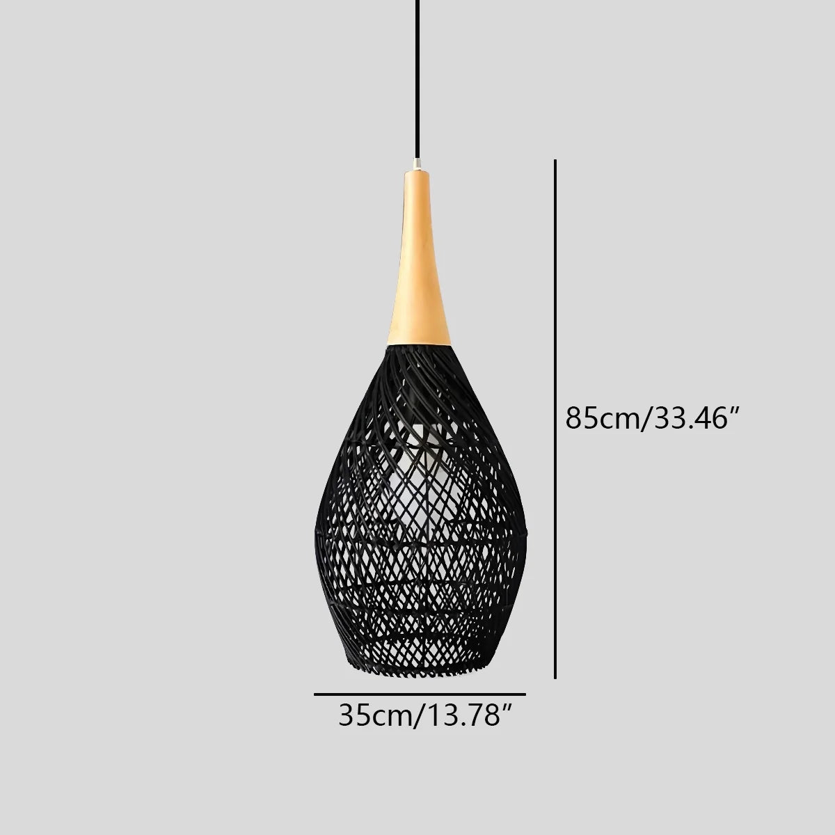 Feyran Rattan Lantern Pendant Light for Dining Room