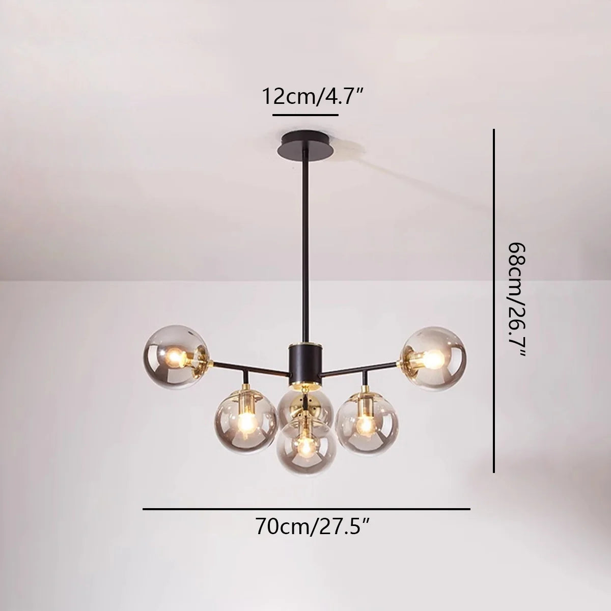 Feyran Camilla Glass Chandelier for Living Room