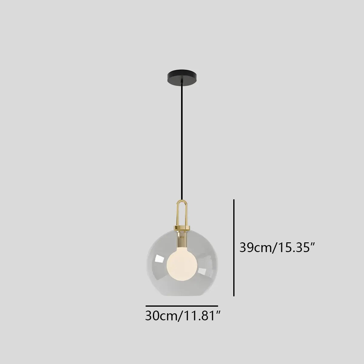Feyran Kanani Frosted Glass Pendant Light for Kitchen