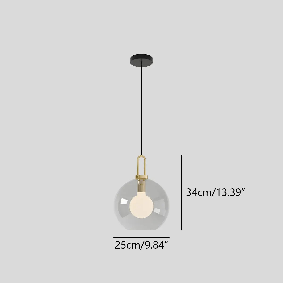 Feyran Kanani Frosted Glass Pendant Light for Kitchen