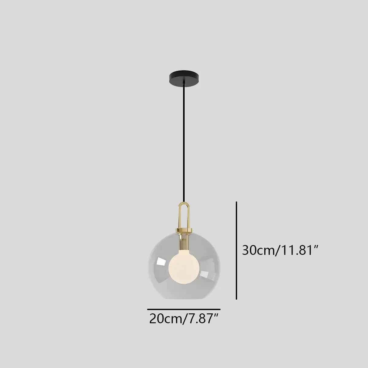 Feyran Kanani Frosted Glass Pendant Light for Kitchen