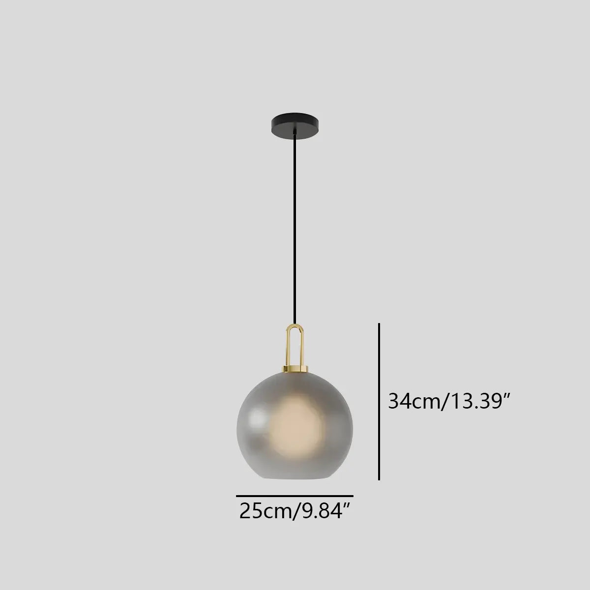 Feyran Kanani Frosted Glass Pendant Light for Kitchen