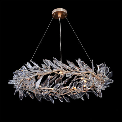 Kotta Twelve-Light Cut-Crystal Pendant Chandelier AJC-9281 - Feyran