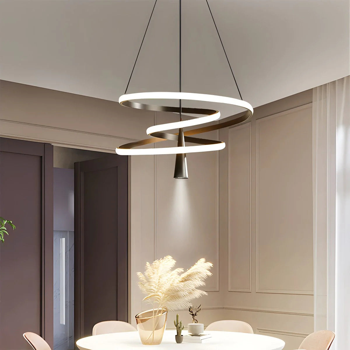 Feyran Acrylic Ring Spotlight Chandelier