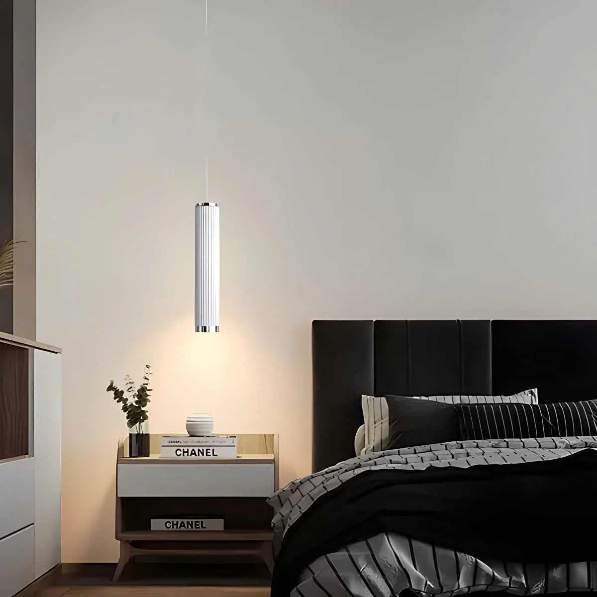 Feyran Adjustable Long Roman Column Pendant Light for Dining Room