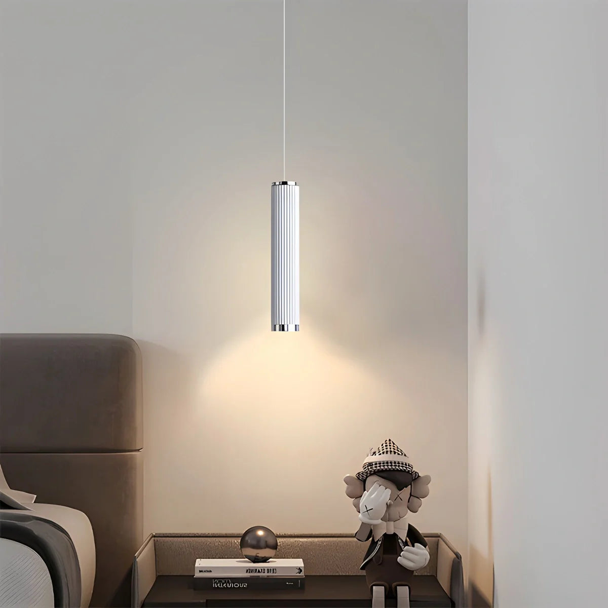 Feyran Adjustable Long Roman Column Pendant Light for Dining Room