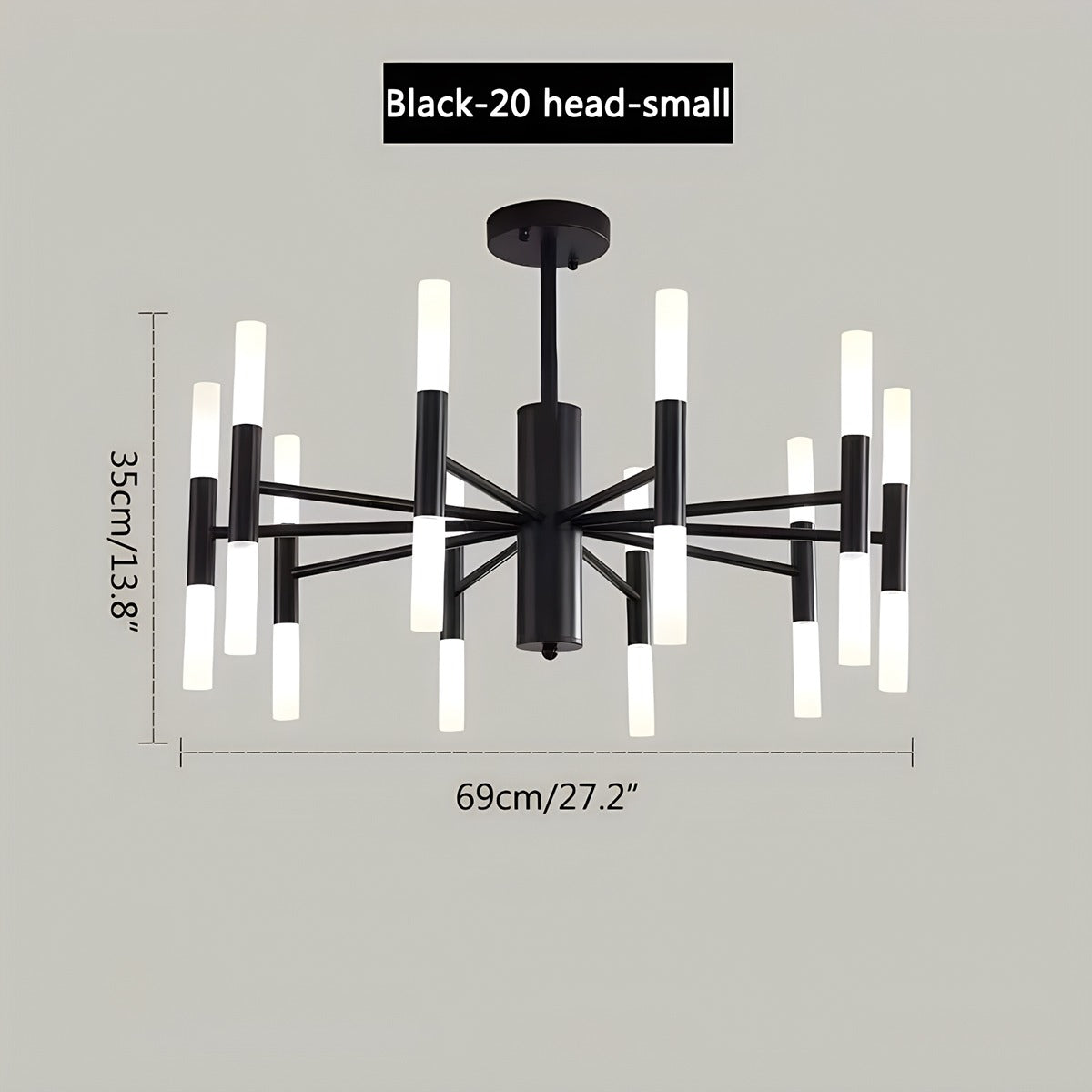 Feyran Adjustable Round Tube Chandelier