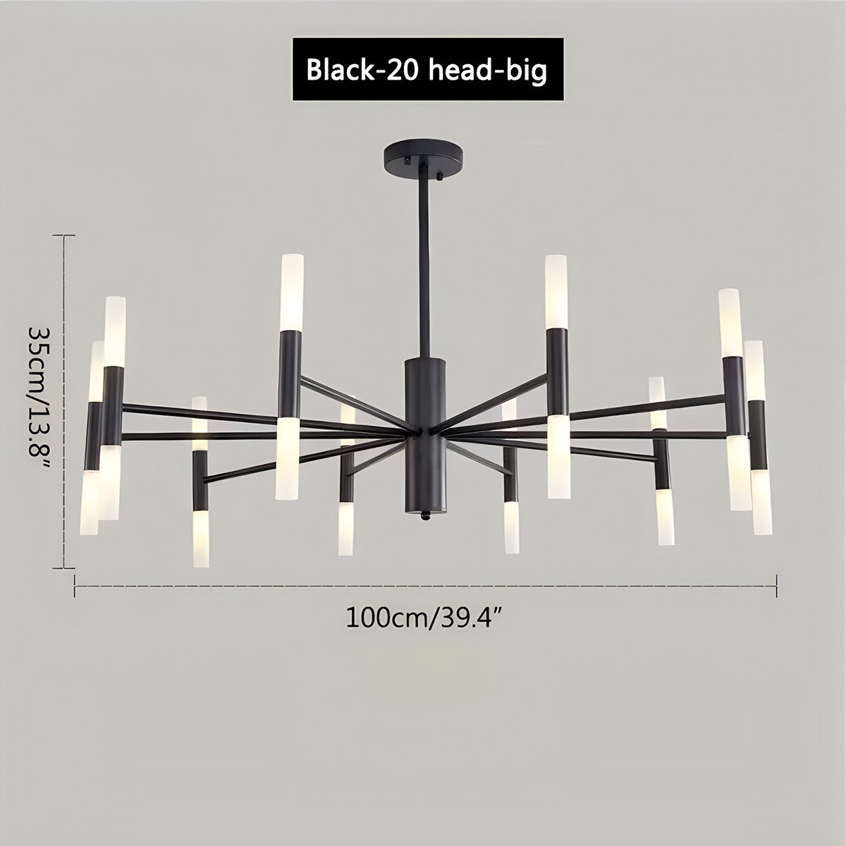Feyran Adjustable Round Tube Chandelier