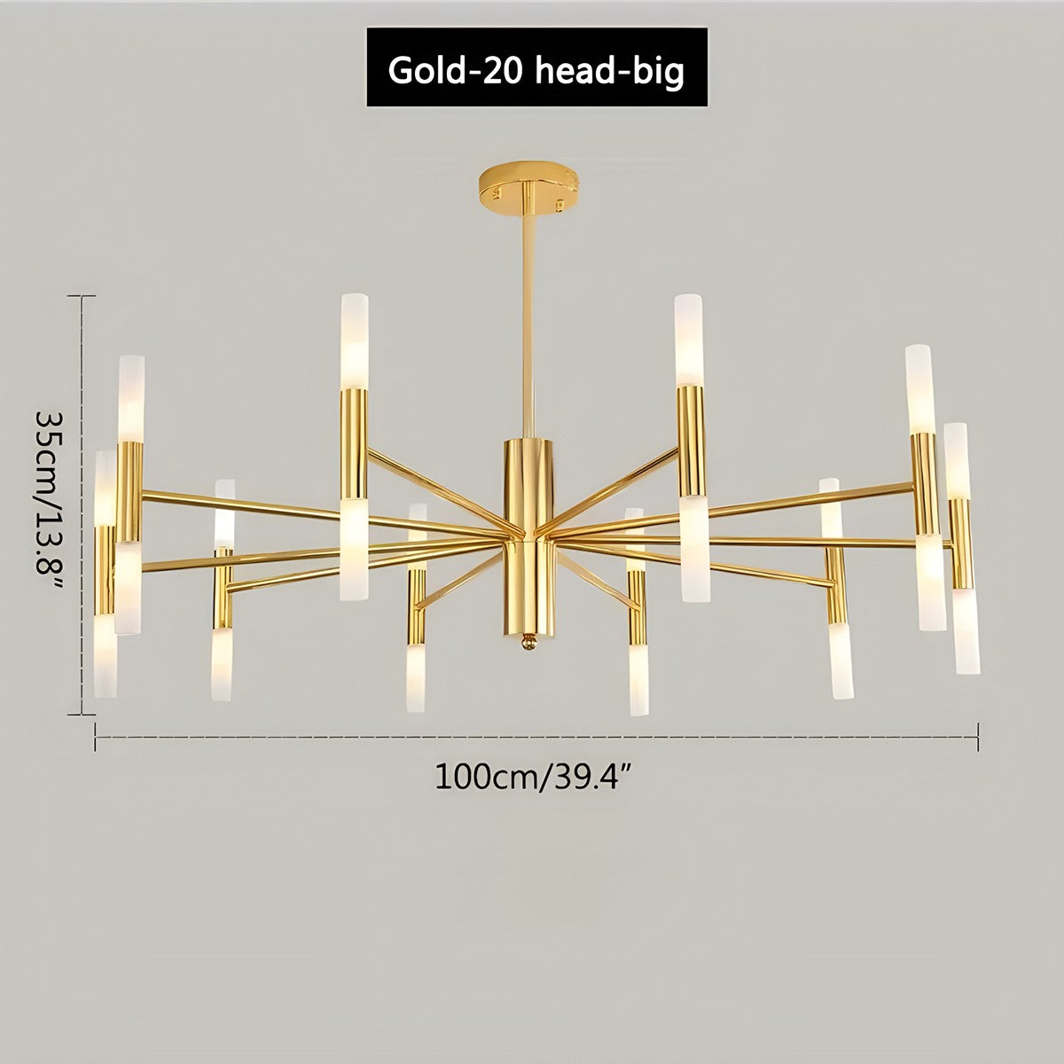 Feyran Adjustable Round Tube Chandelier