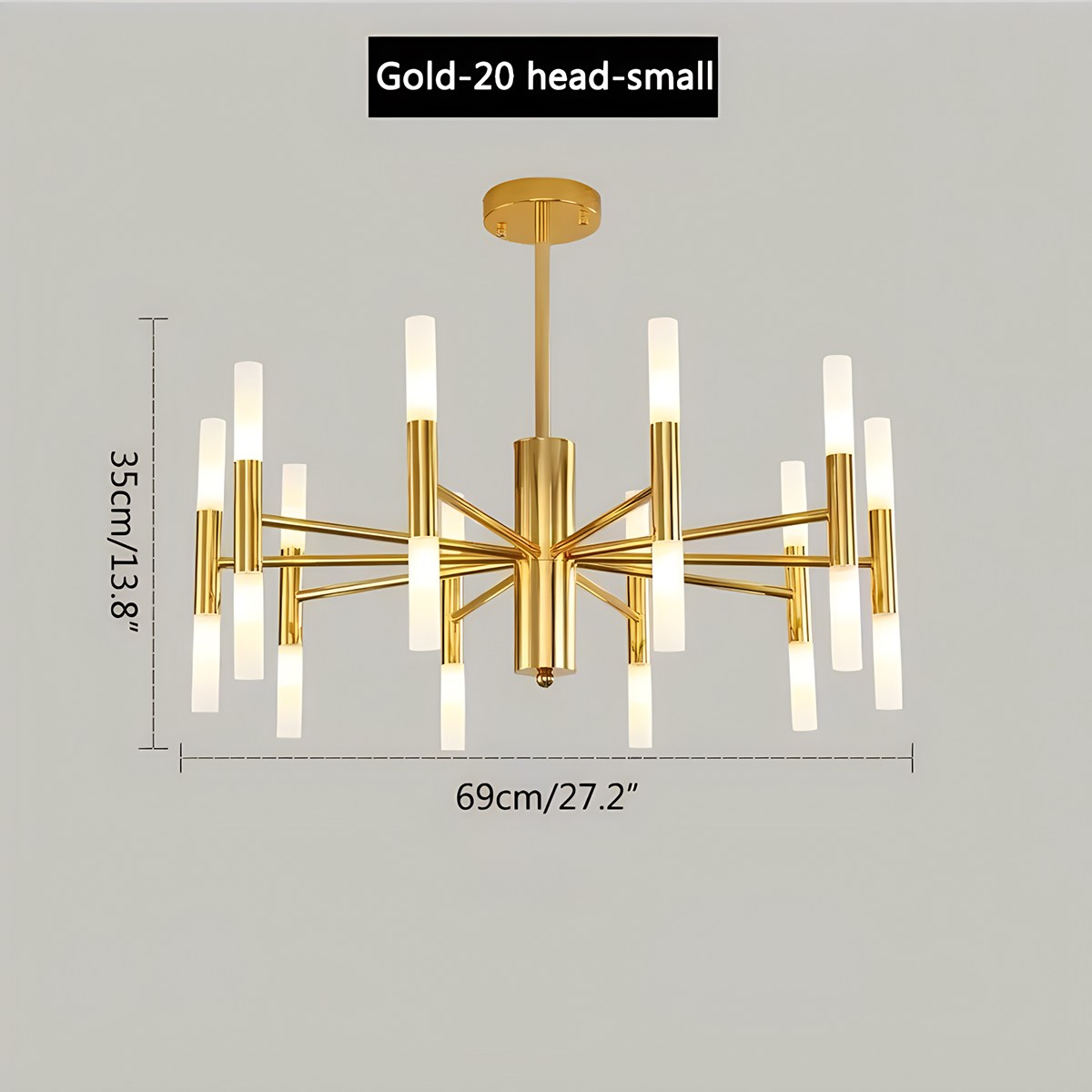 Feyran Adjustable Round Tube Chandelier