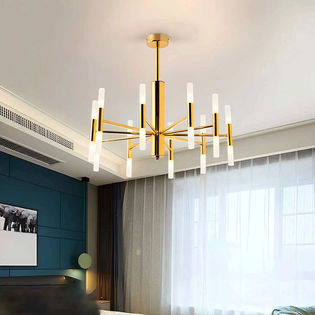 Feyran Adjustable Round Tube Chandelier