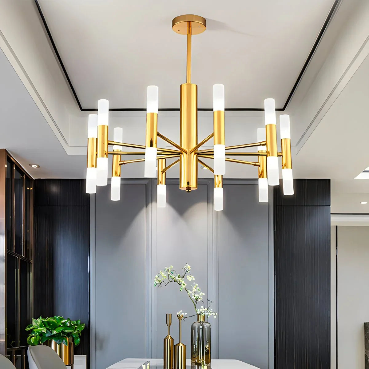 Feyran Adjustable Round Tube Chandelier