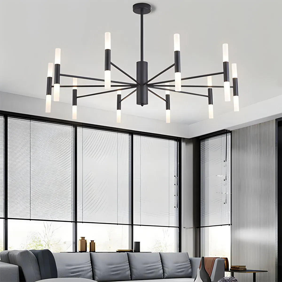 Feyran Adjustable Round Tube Chandelier
