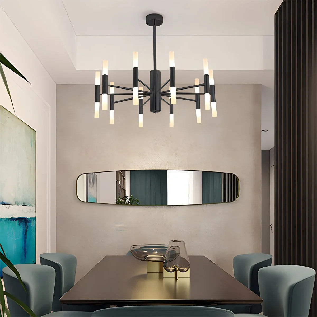 Feyran Adjustable Round Tube Chandelier