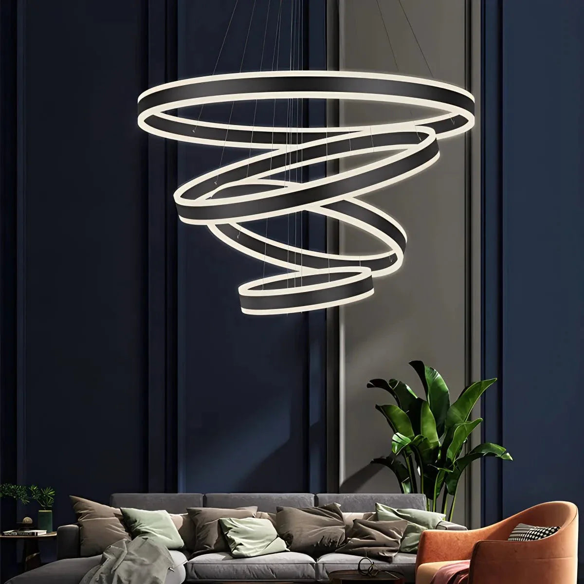 Feyran Circle Layered Living Room Chandelier
