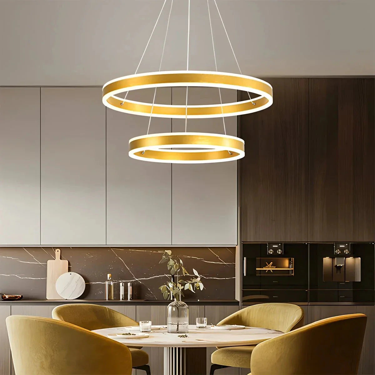 Feyran Circle Layered Living Room Chandelier