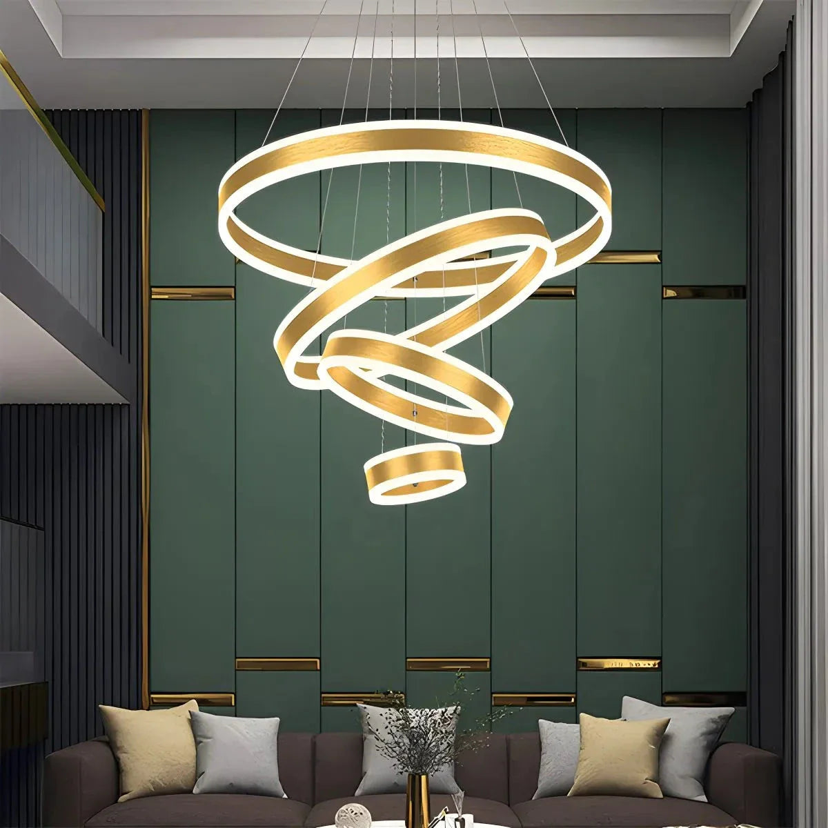 Feyran Circle Layered Living Room Chandelier