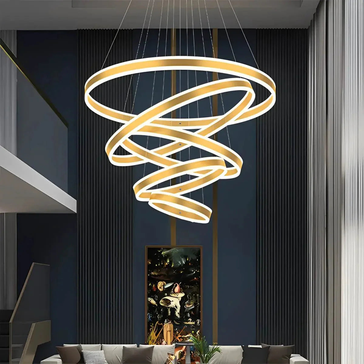 Feyran Circle Layered Living Room Chandelier
