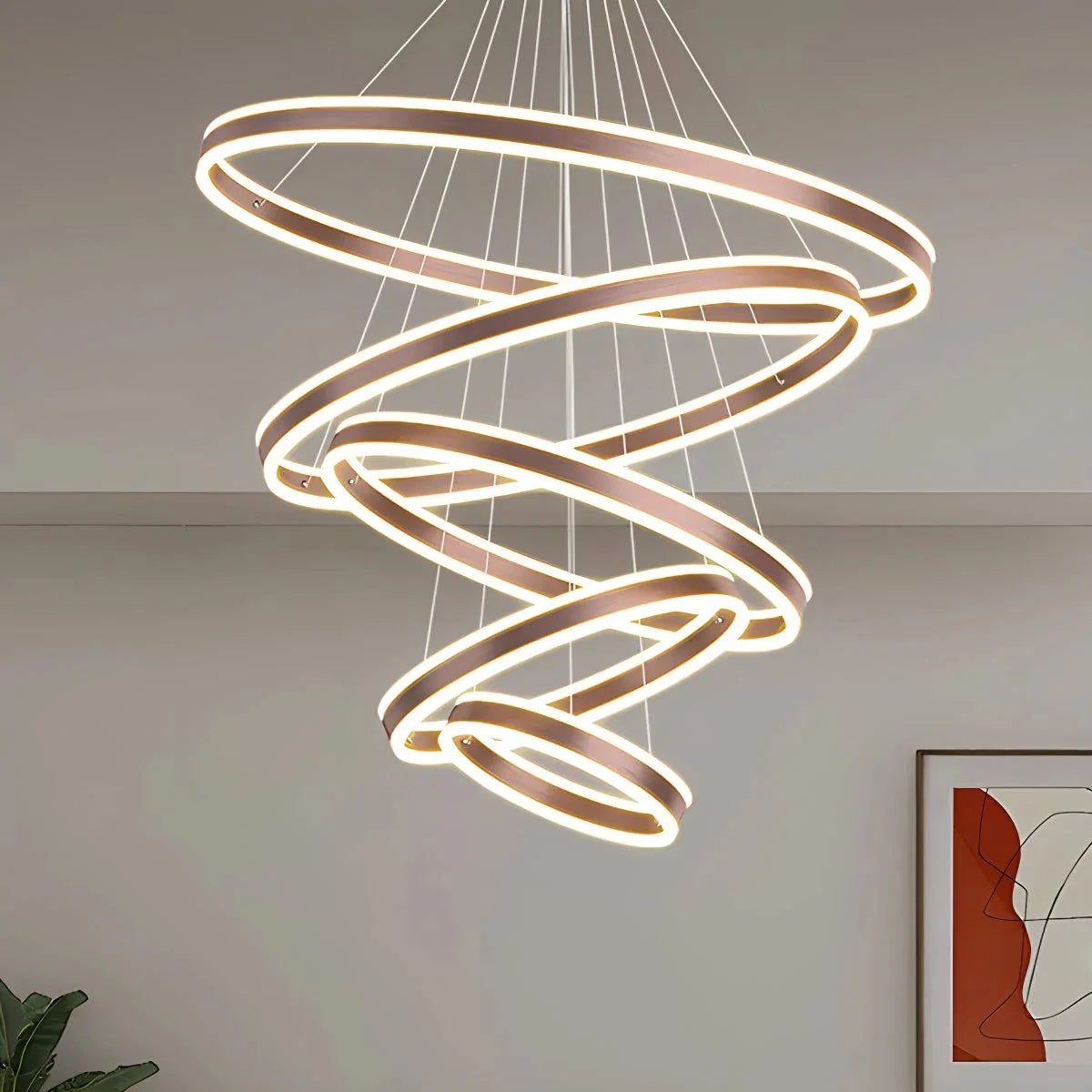 Feyran Circle Layered Living Room Chandelier