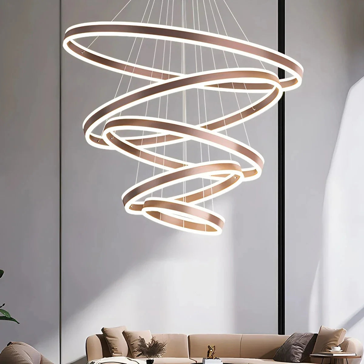 Feyran Circle Layered Living Room Chandelier