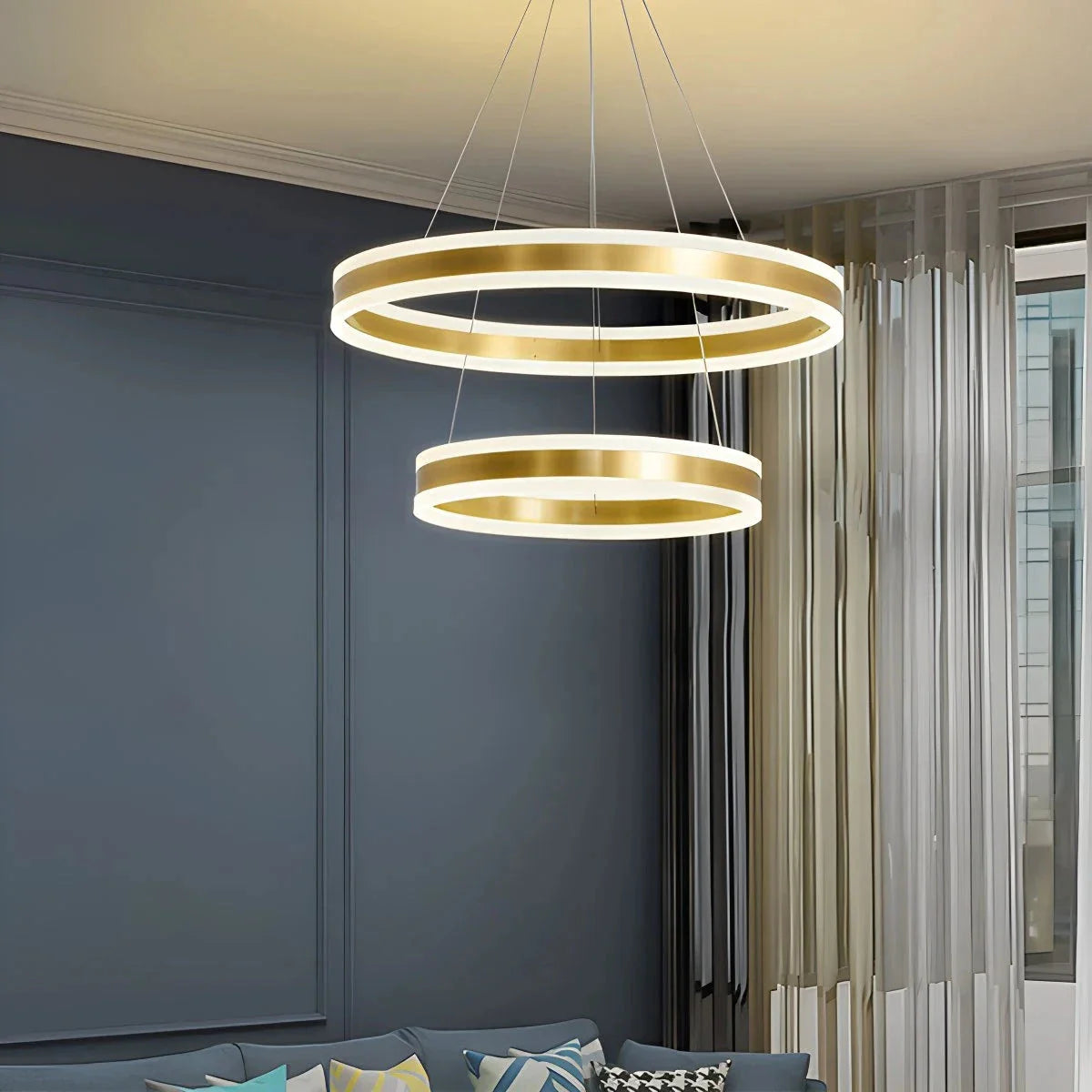 Feyran Circle Layered Living Room Chandelier